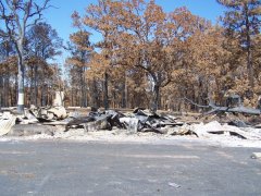 Bastrop Wildfire as seen 9/23/2011