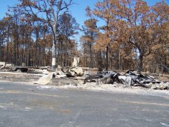 Bastrop Wildfire as seen 9/23/2011