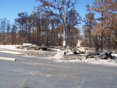 Bastrop Wildfire as seen 9/23/2011