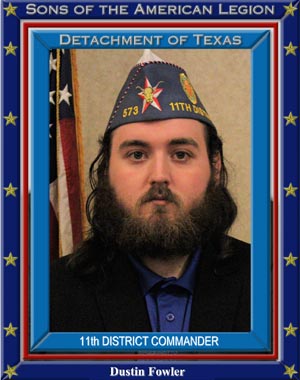Dustin Folwer 11th District Commander