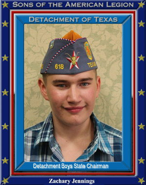 Zach Jennings  Boys State Chairman