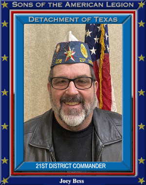 Joey Bess 21st District Commander