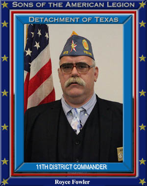 Royace Fowler 11th District Commander