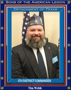 Tim Webb 5th District Commander