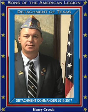 Henry Creech Commander Detachment of Texas
